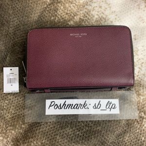 NWT Michael Kors Warren Money Bag Wallet Clutch